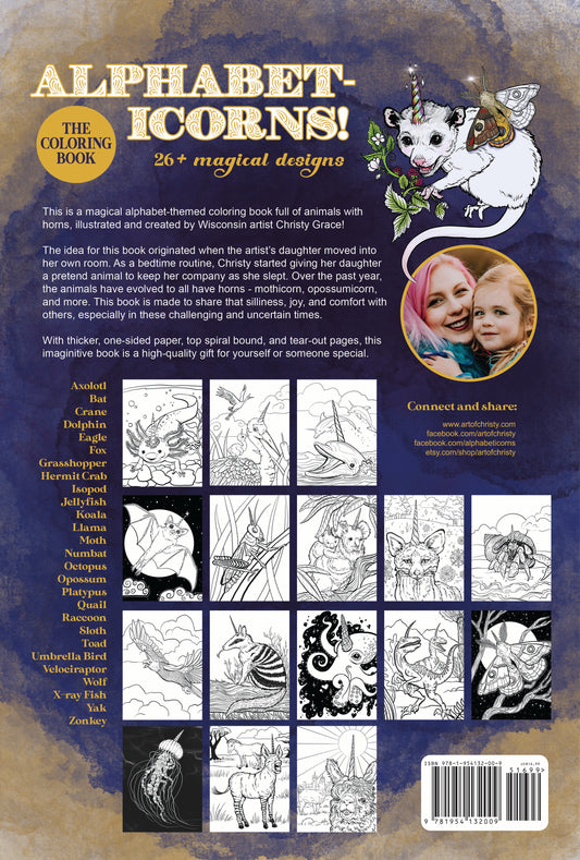 Alphabeticorns! The Coloring Book