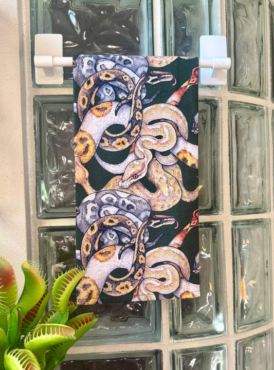 Ball Python Pattern Tea Towel