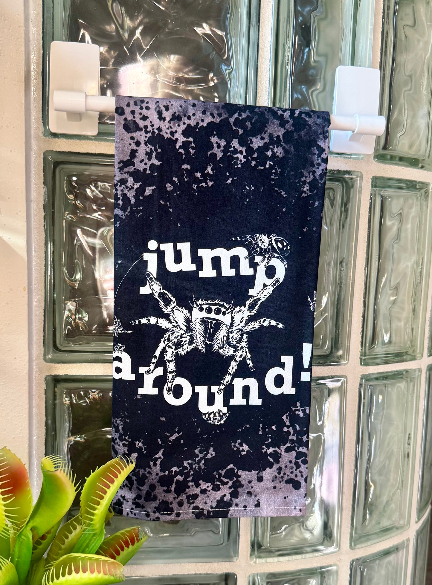 JUMP AROUND! Jumping Spider Tea Towel