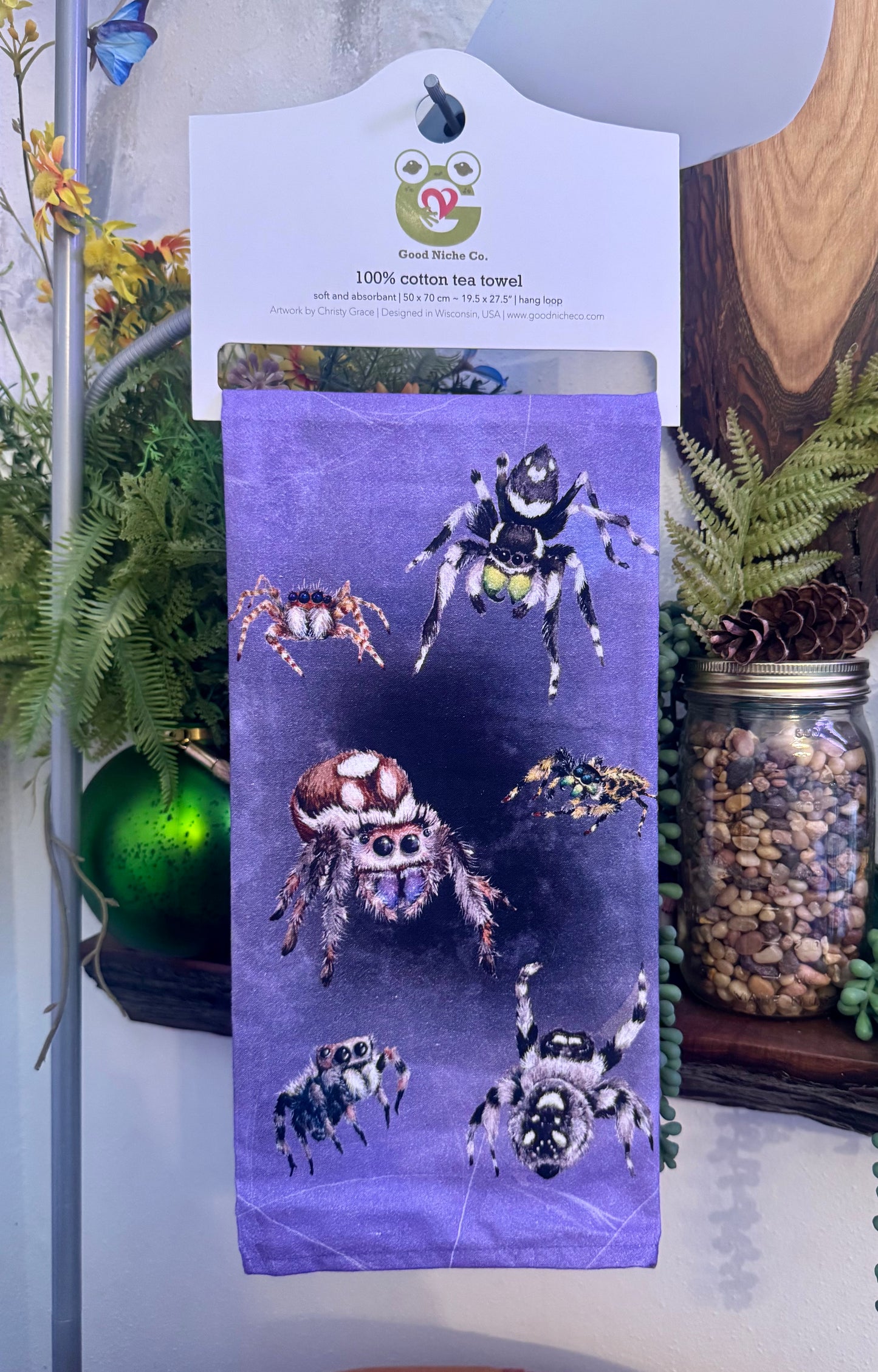 Jumping Spider Tea Towel