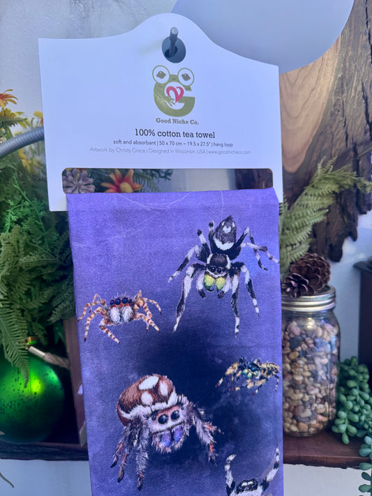 Jumping Spider Tea Towel