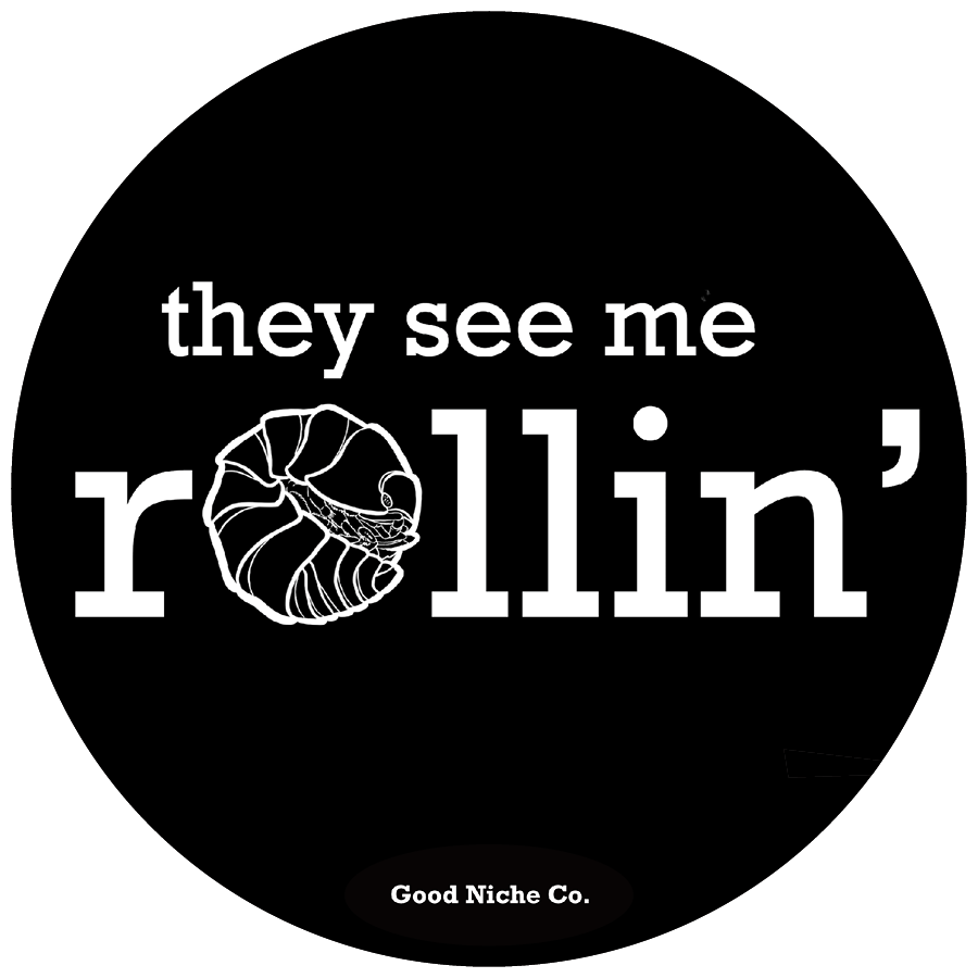 See Me Rollin' circle vinyl sticker