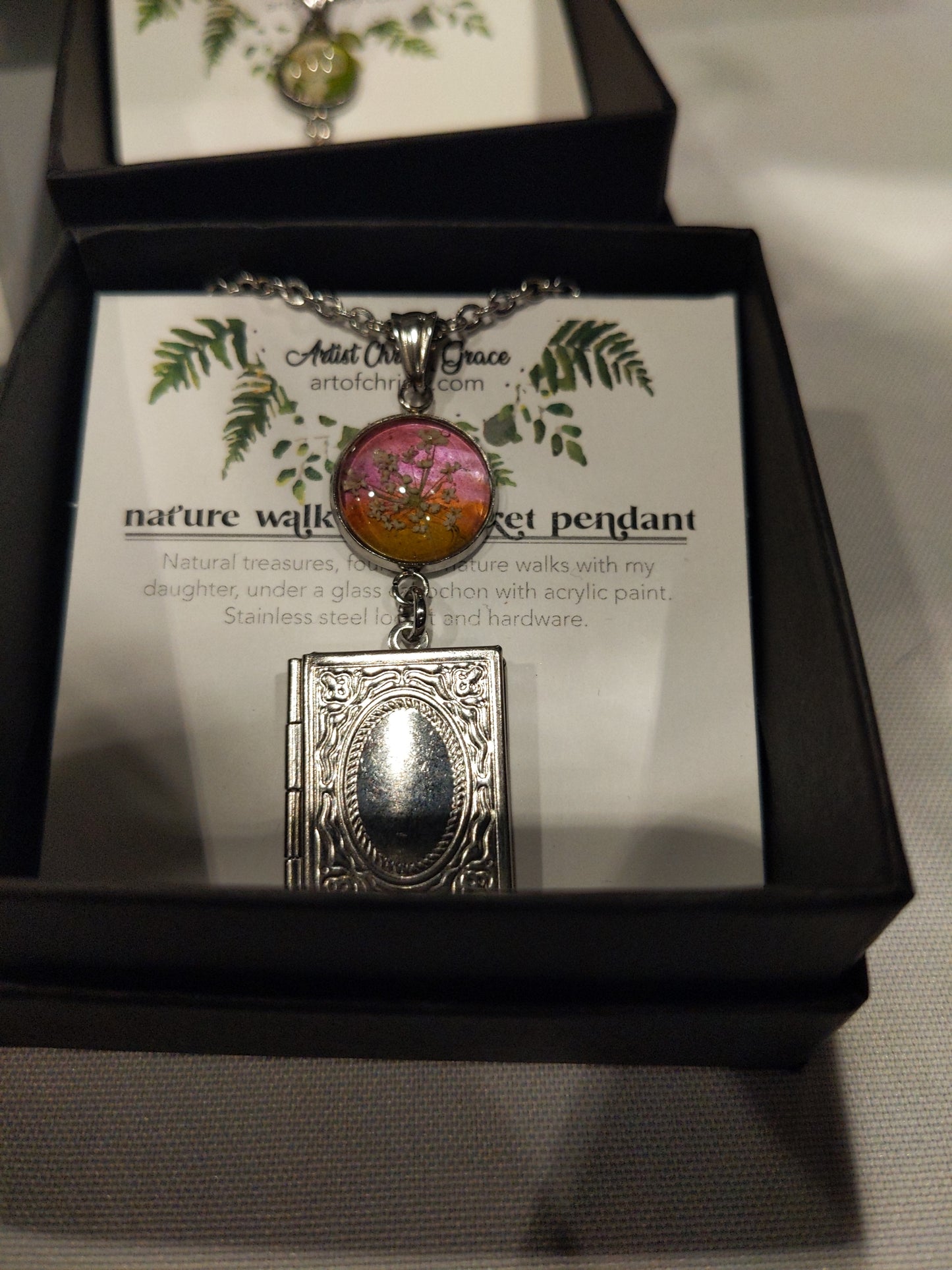 Nature Walk Pendant (Stainless Steel Locket)