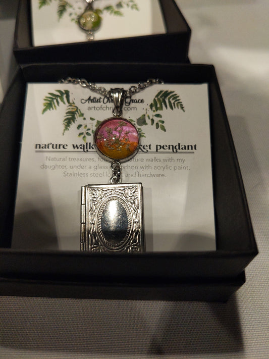 Nature Walk Pendant (Stainless Steel Locket)